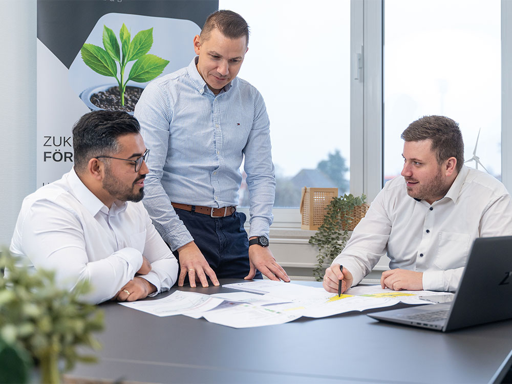 Besprechung eines Kundenprojekts